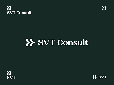 SVT Consult Logo branding flat identity logo logo design typography