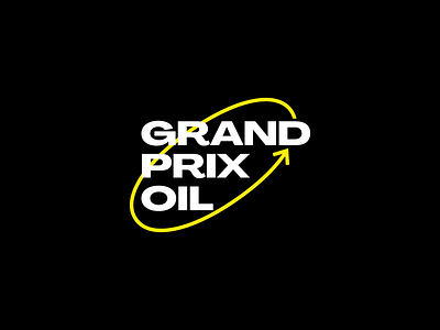 Grand Prix Oil Logo branding flat logo logo design