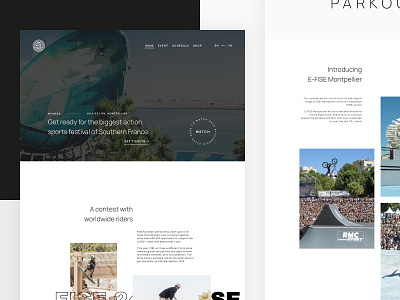 FISE Web Redesign Concept concept home page homepage skate skateboard ui ui design web webdesign website