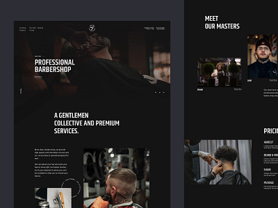 BarberShop Website Concept
