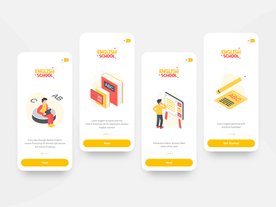 English App Onboarding Screens