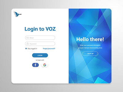 Forum login screen concept design ui ux web web design