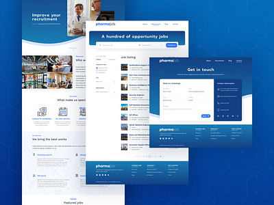 [Concept] Headhunter Agency Website design headhunter job job listing ui uiux ux web web design website