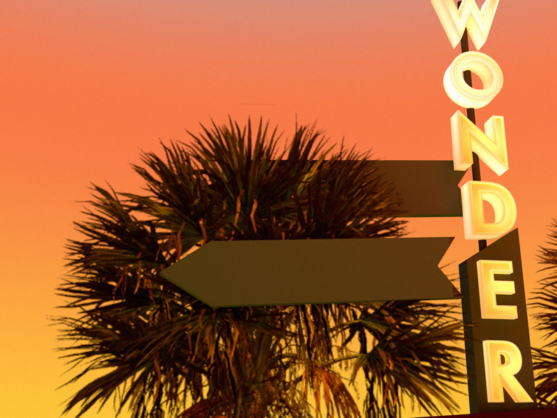 West Coast dreams concept ideas story spatial design spatial art direction typography vr art vr 3d art 3d digital artist art artist digital art world building lucid america