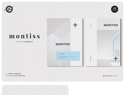 MONTISS Interior Lookbook branding brochure business catalogue clean download elegant free indesign lookbook magazine modern portfolio template