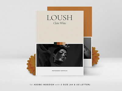 LOUSH Photography Portfolio branding brochure business catalogue clean download elegant indesign magazine modern portfolio portfolio site template