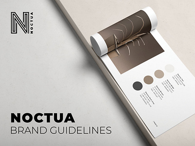 Noctua Publisher Brand Guidelines brand branding brochure business catalogue clean elegant guideline magazine modern noctua portfolio template
