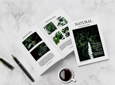 Natural - Magazine Template branding brochure business catalogue clean elegant magazine modern natural portfolio template