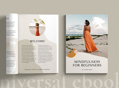 Soulpreneur eBook template | CANVA branding brochure canva catalogue clean download ebook ebook cover ebook design ebooks elegant free indesign magazine modern quote template universal vegan workbook