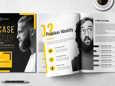 Case Study Template branding brochure case casestudy catalogue clean download elegant free indesign magazine modern portfolio study template