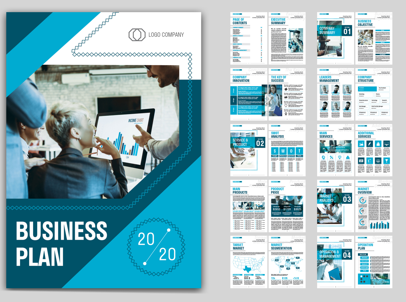 Business Plan Template By Brochure Design On Dribbble