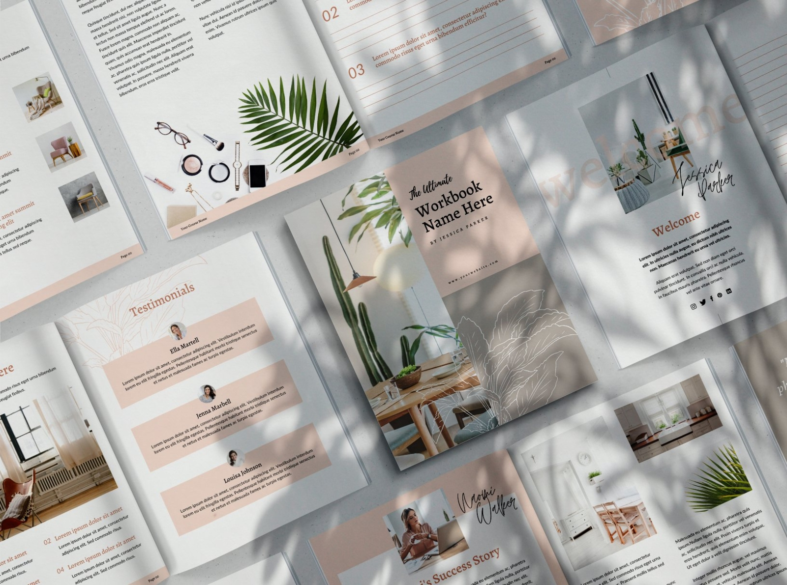 Download Canva Workbook Creator - 64 Pages by Brochure Design on Dribbble