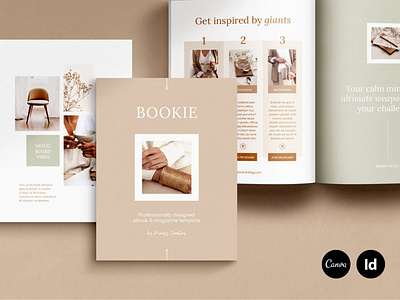 eBook / CANVA, INDD / Elegant branding brochure business canva canvas catalogue clean download ebook elegant free indesign lookbook magazine modern portfolio template