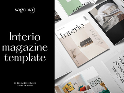 Interio Magazine Template branding brochure business catalogue clean download elegant free indesign lookbook magazine magazine cover magazine design modern portfolio template