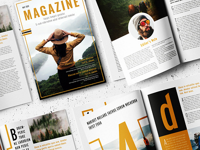 Magazine Template by Brochure Design on Dribbble