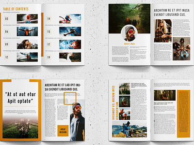 Magazine Template by Brochure Design on Dribbble