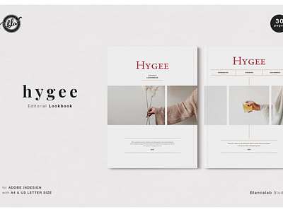 HYGEE Editorial Lookbook branding brochure business catalogue clean download editorial elegant fashion free lookbook magazine modern portfolio template