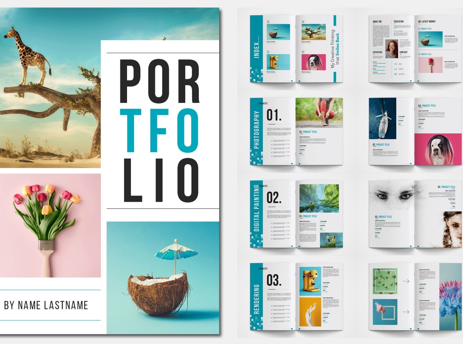 portfolio template illustrator free download