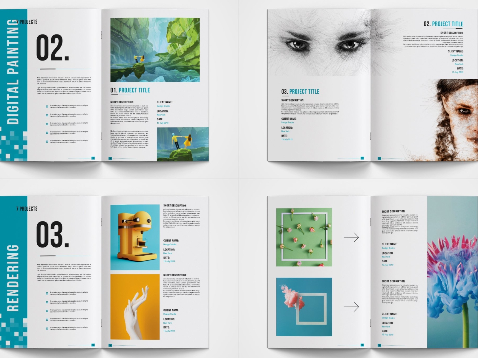 Graphic Design Portfolio Template by Brochure Design on Dribbble
