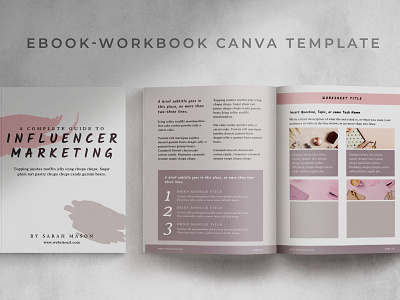 eBook-Workbook Hybrid Canva template | Sandy branding brochure business canva catalogue clean download elegant magazine modern portfolio template templates workbook