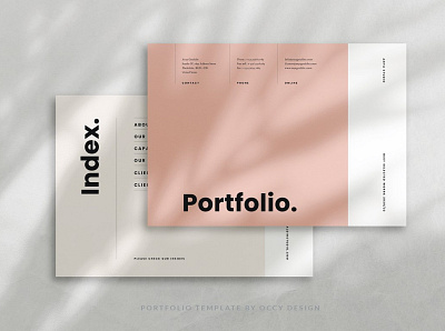 Portfolio Template branding brochure business catalogue clean downtown elegant free magazine modern portfolio portfolio site template