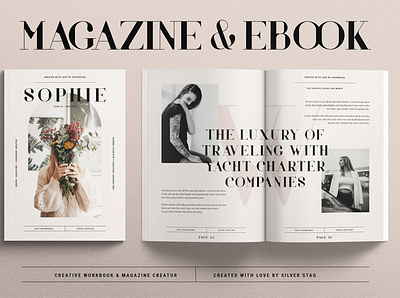 Sophie - eBook & Magazine Creator branding brochure business catalogue clean download ebook elegant free magazine magazine ad modern portfolio template