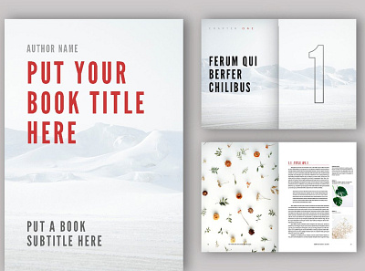 Book Layout #01 - InDesign Template book branding brochure business catalogue clean elegant indesign indesign template lookbook magazine modern portfolio template