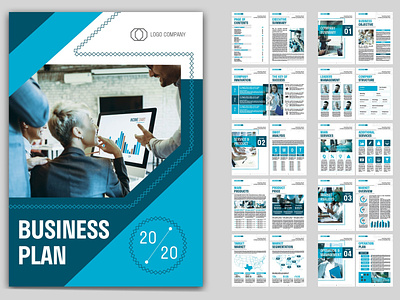 Business Plan Template branding brochure business business card design catalogue clean download elegant magazine modern plane portfolio template templates
