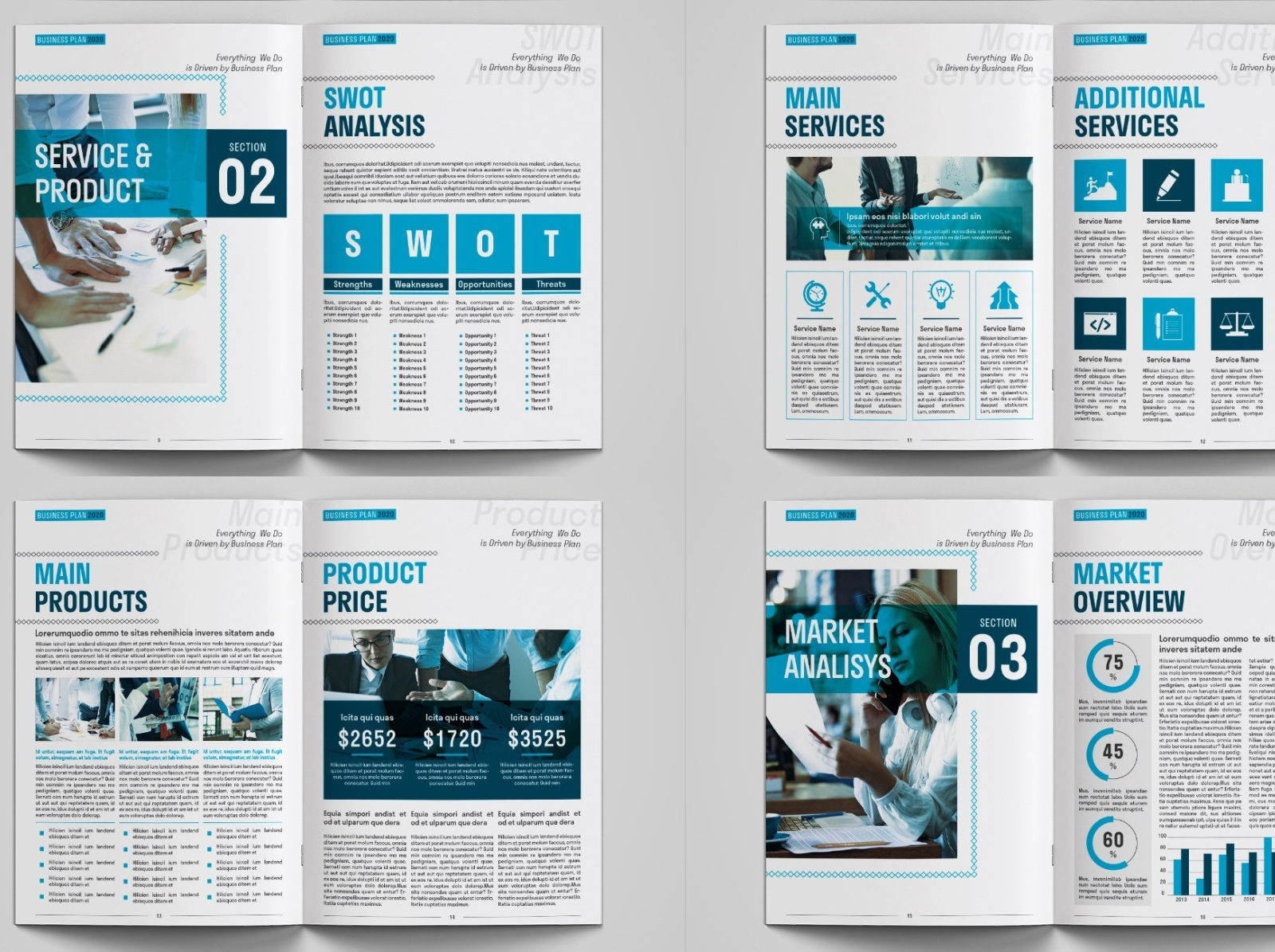 Business Plan Template by Brochure Design on Dribbble