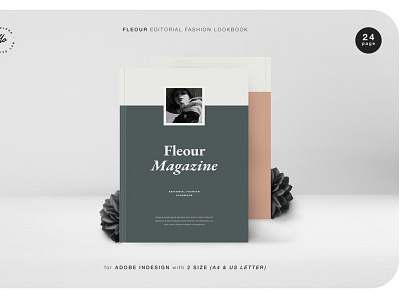 FLEOUR Editorial Fashion Lookbook branding brochure business catalogue clean editorial elegant fashion lookbook magazine modern portfolio template