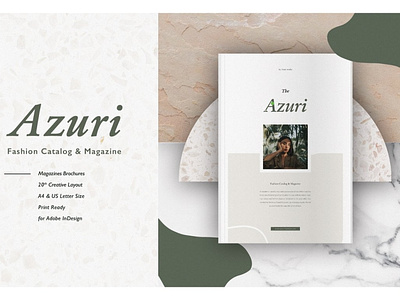 Azuri Product Fashion & Magazine branding brochure business catalogue clean download elegant fashion free magazine magazine ad modern portfolio template