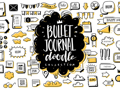 Bullet journal doodle collection branding brochure bullet business catalogue clean collection doodle download elegant free infographic infographics journal magazine modern portfolio template