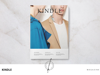 Kindle Magazine branding brochure business catalogue clean download download mockup elegant free kindle magazine magazine ad magazine cover magazine design modern portfolio template