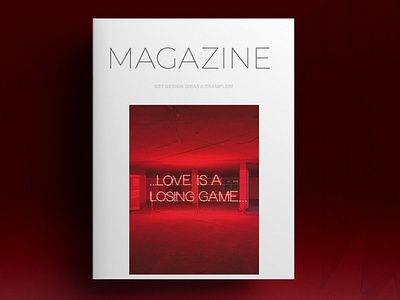 Red Magazine Layout branding brochure business catalogue clean download elegant free layout magazine magazine ad modern portfolio red template
