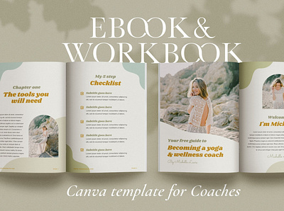eBook + Workbook CANVA Template branding brochure business canva canva template catalogue clean download elegant free magazine modern portfolio template workbook