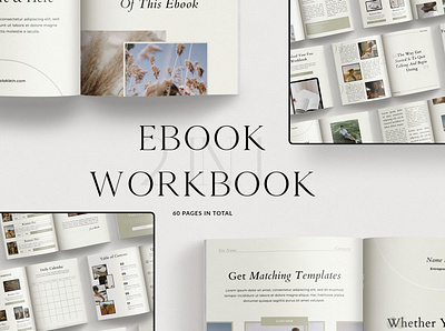 Ebook + Workbook Bundle | CANVA branding brochure bundle business canva catalogue clean ebook elegant magazine modern portfolio template workbook