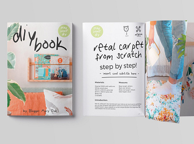 32 Pages DIY CookBook Magazine branding brochure business catalogue clean cookbook diy download elegant free magazine magazine ad magazine cover modern portfolio template