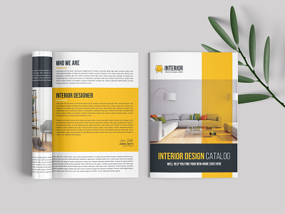 Interior Designer Brochure Template branding brochure business catalogue clean designer download elegant free interior magazine modern portfolio template