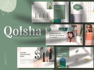 Qolsha - Creative Powerpoint Template branding brochure business catalogue clean creative download elegant free magazine modern portfolio powerpoint powerpoint design powerpoint presentation powerpoint template template templates