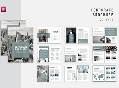 Table Corporate Brochure branding brochure brochure design brochure template business catalogue clean corporate design download elegant free magazine modern portfolio template