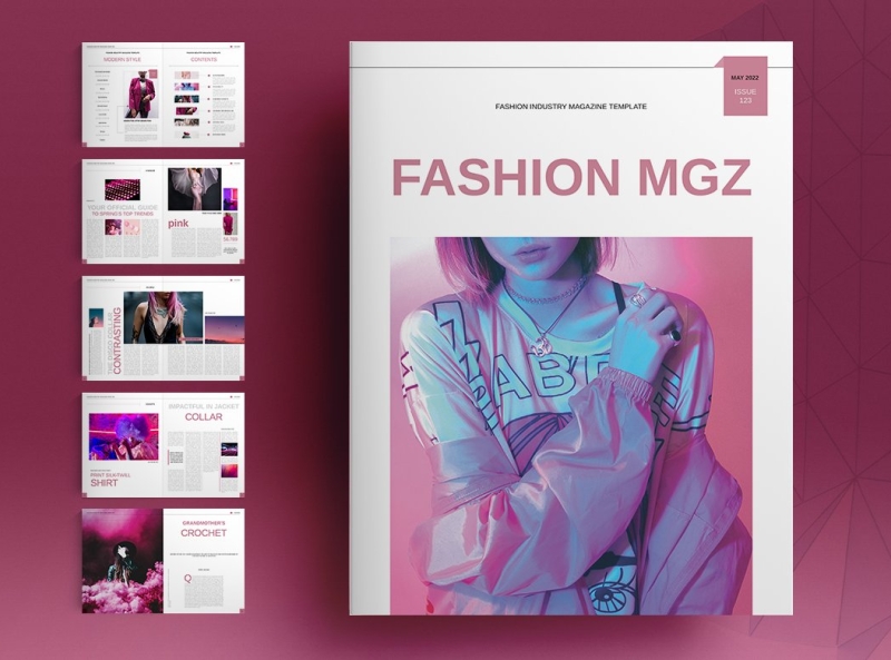 fashion magazine layout templates