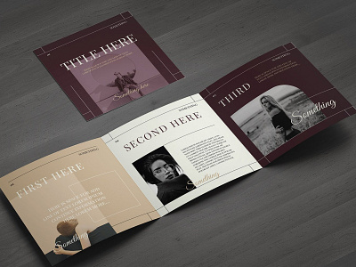 Fashion Square Trifold Brochure branding brochure brochure design business catalogue clean elegant fashion magazine modern portfolio sqaure template trifold trifold mockup