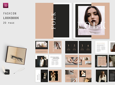 Basic Square Fashion Lookbook basic branding brochure business catalogue clean download elegant fashion free lookbook lookbook template magazine modern portfolio square template