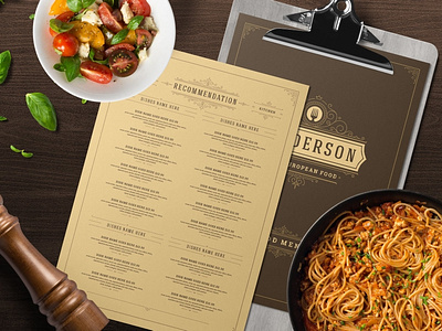 Restaurant Menu Template and Logo branding brochure design invitations logo logo design logos magazine menu menu bar menu card menu design menu template modern restaurant restaurant branding restaurant logo restaurants signs template