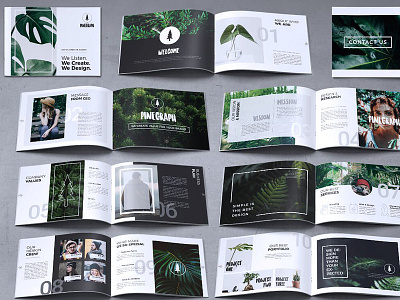 Creative Brochure Template Vol. 06 branding brochure business catalogue clothing elegant flower lookbook magazine portfolio print template