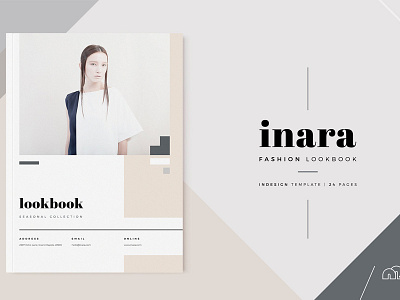 Lookbook - Inara clean fashion fashion loobook indesign indesign template lookbook lookbook template minimal modern portfolio studio template