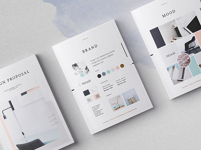 Design Collection branding brief brochure business catalogue clean creative design editorial elegant fashion feminine indesign lookbook magazine modern portfolio proposal studio template