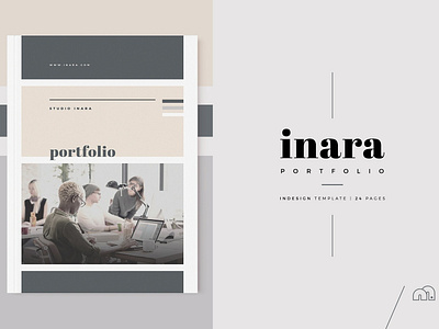 Portfolio - Inara branding brochure business catalog catalogue clean design editorial elegant fashion indesign lookbook magazine modern portfolio proposal studio template