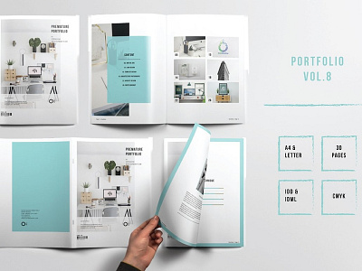 Premature Portfolio Template Vol. 8 branding brochure business catalog catalogue clean clothing design editorial elegant fashion feminine indesign lookbook magazine modern portfolio proposal studio template