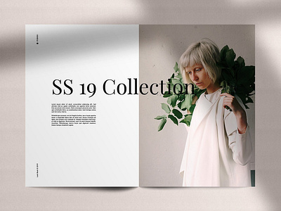 LookBook Minimal Fashion Template branding brochure business catalogue editorial elegant illustration indesign magazine modern portfolio template